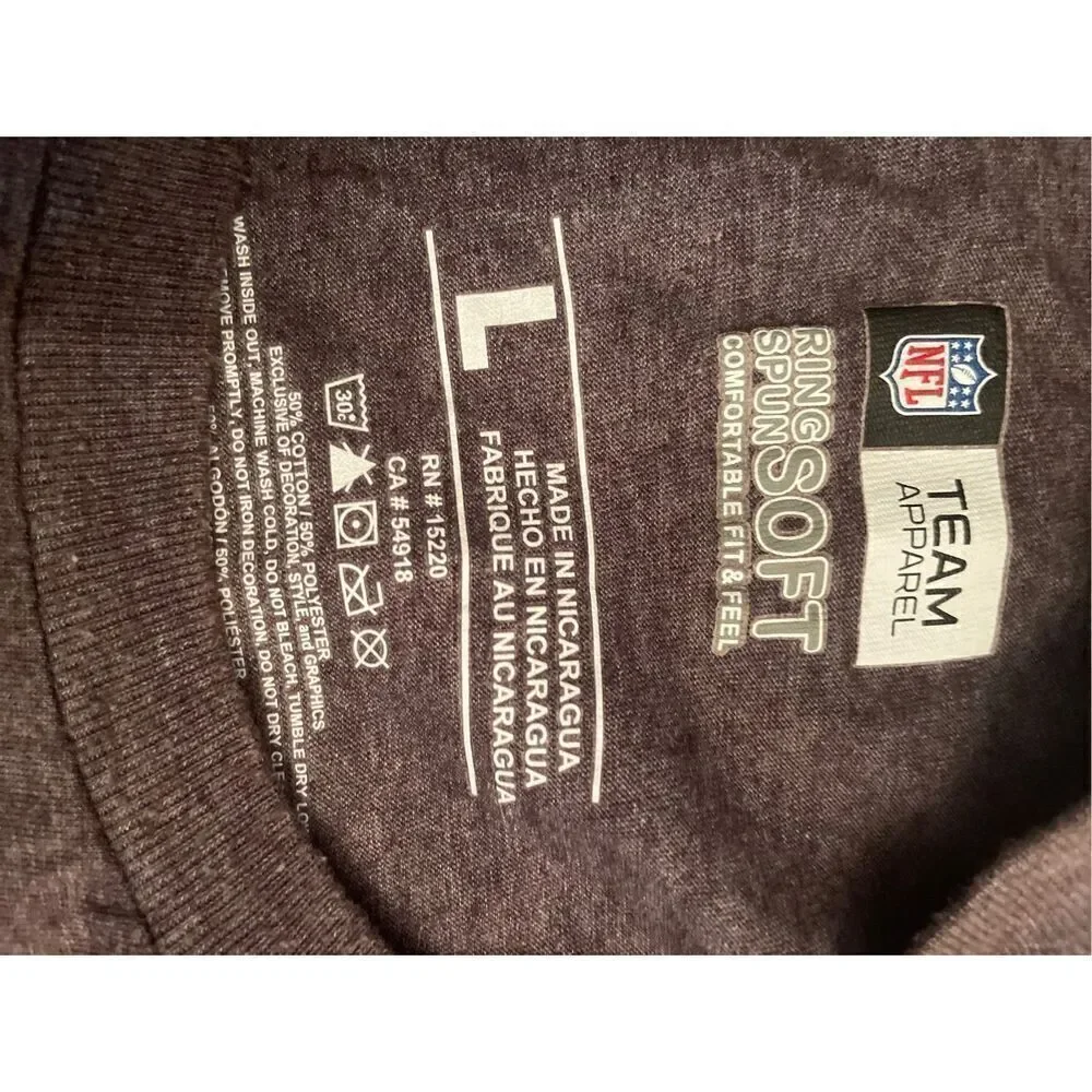 NFL Team Apparel Denver Broncos Graphic T-Shirt Size Large-NWOT - Picture 4 of 9